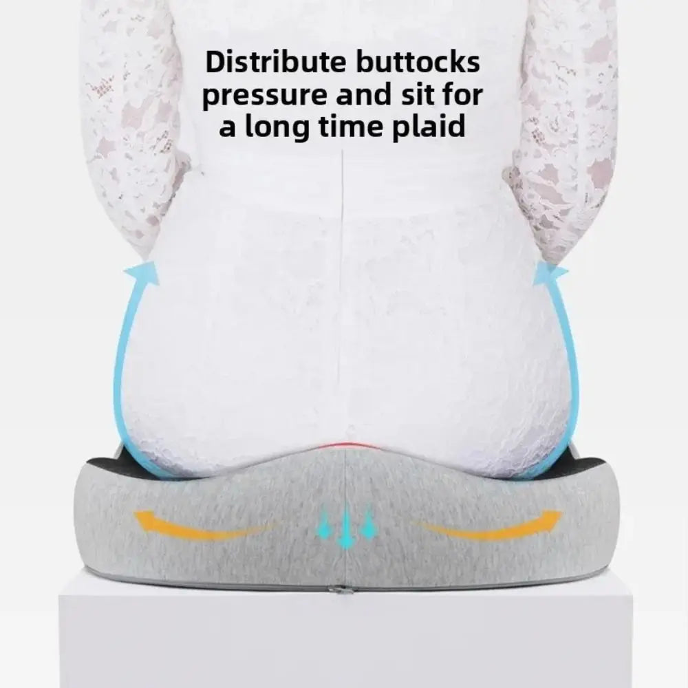 New Memory Foam Coccyx Cushion Pain Relief Non-Slip Car Seat Cushion Thicken Breathable Chair Cushion Orthopedic